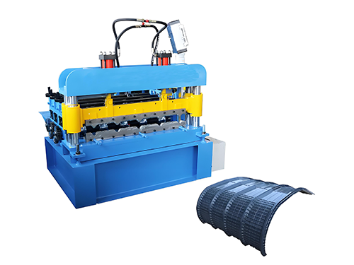 Color steel tile arching machine