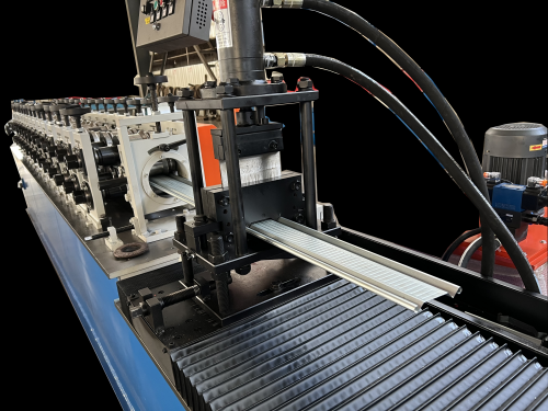 Rolling shutter door forming machine