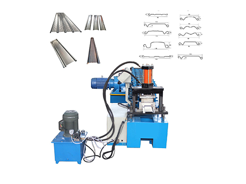 Rolling shutter door forming machine