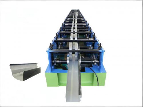 High speed guardrail forming machine
