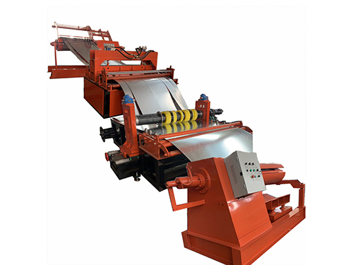 Metal sheet slitting production line