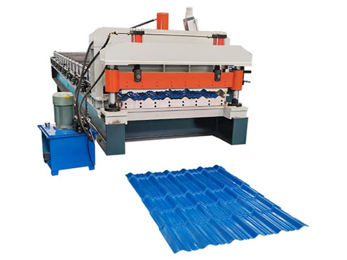 Building deck panel forming machine